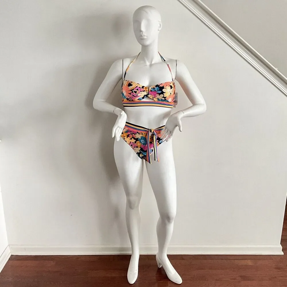 Sunshine 79 Two Piece Bandeau Swim Suit In Love Swirl 10